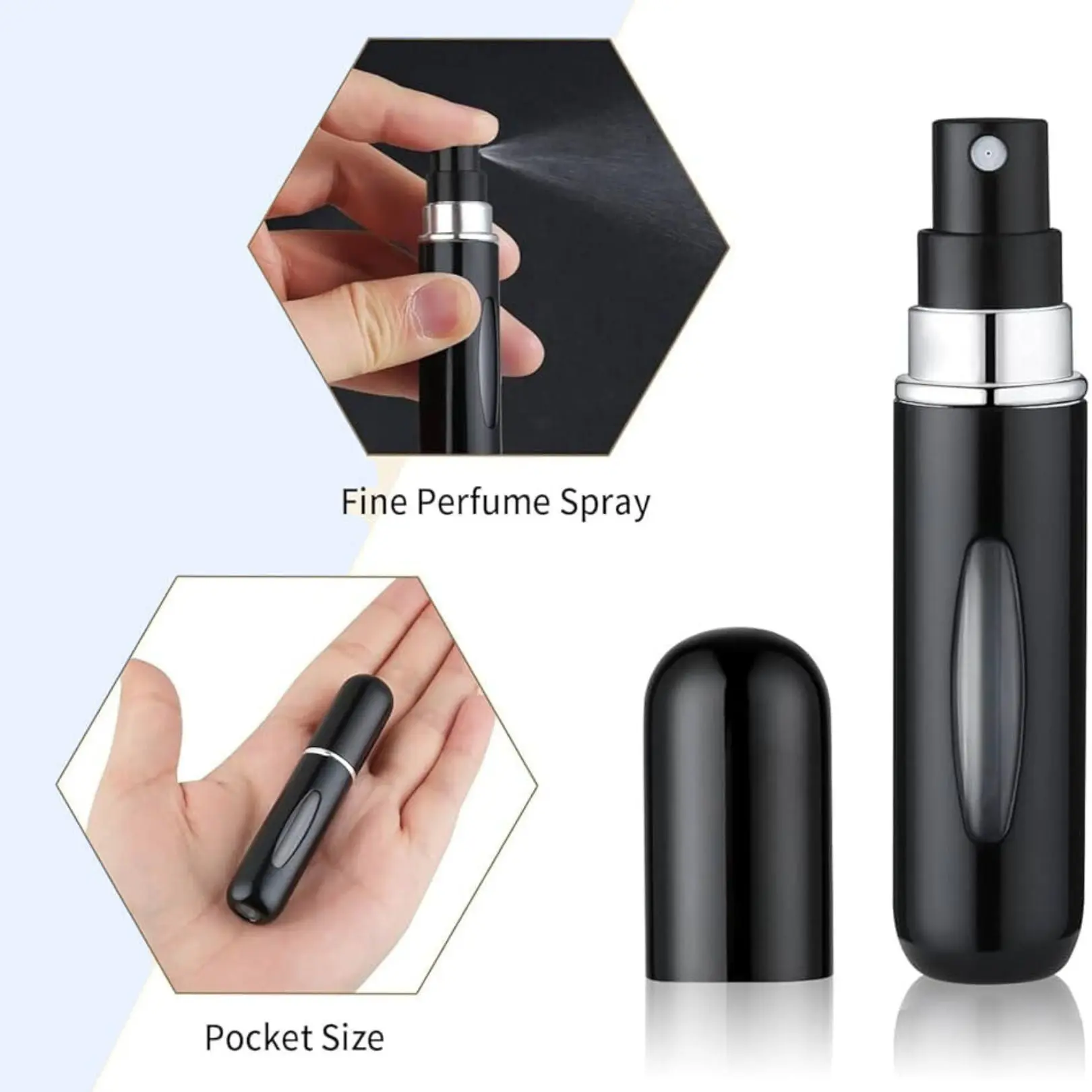 Cologne Refillable Travel Sprayer Atomizer 2 Pack - Image 4